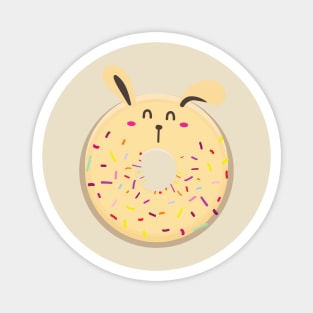 Cute yellow donut bunny Magnet